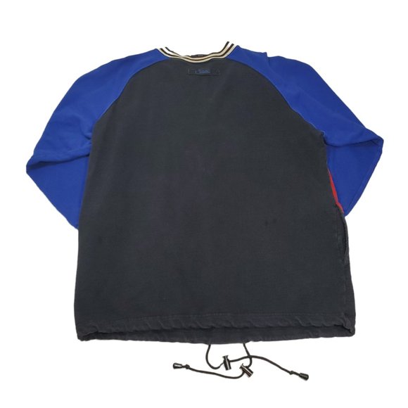 VTG 90s Catalina Colorblock Sweatshirt Nautical Coastal Primary Black Beach - Picture 4 of 8